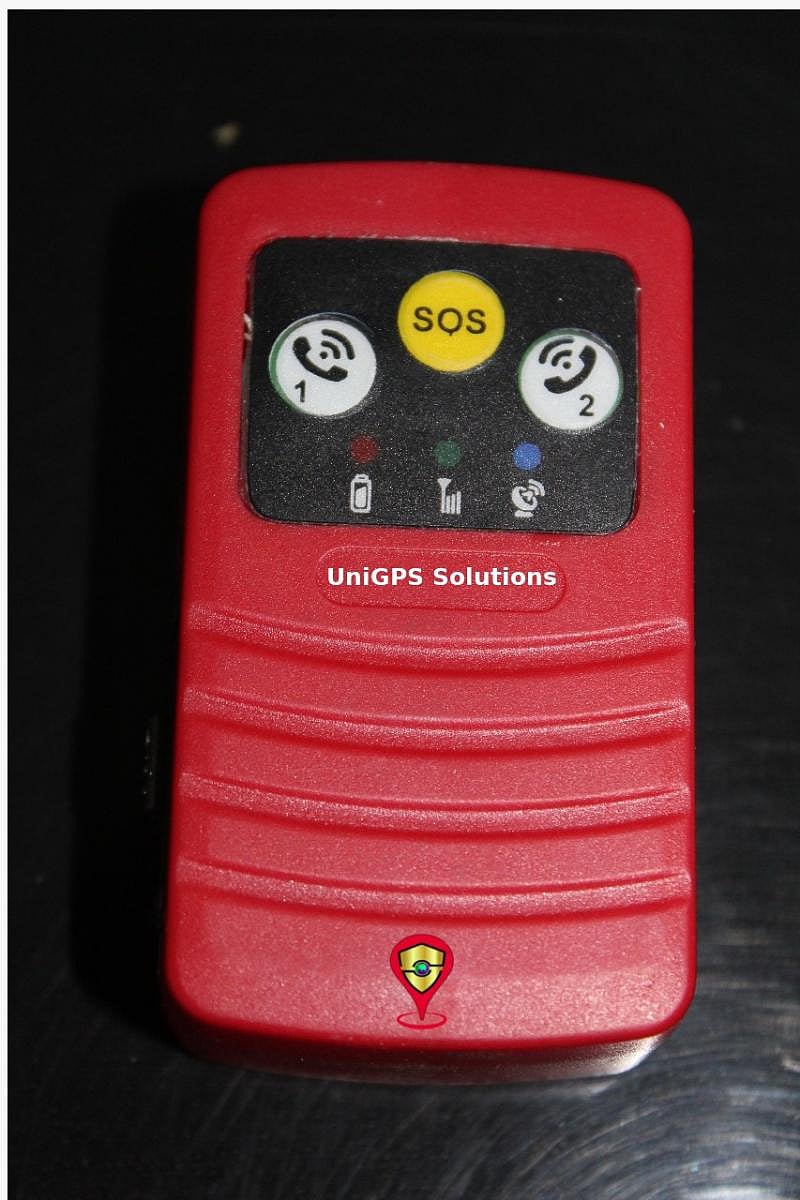 "UNI Suraksha", developed by UniGPS, is a GPS-based system with two devices: Robo shield and Kiddo shield