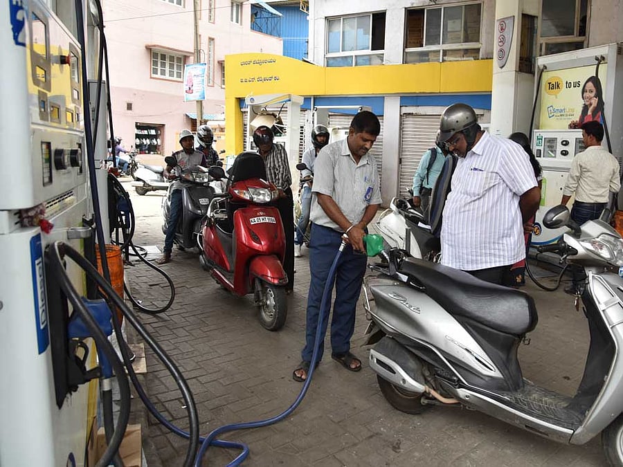 The government, he said, anticipates that international oil prices, which together with a drop in the value of rupee has been fuelling the fuel price rise to record levels, will moderate in coming days to take pressure off. PTI Photo