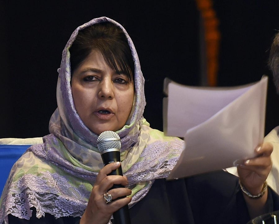 Jammu & Kashmir Chief Minister Mehbooba Mufti. PTI Photo