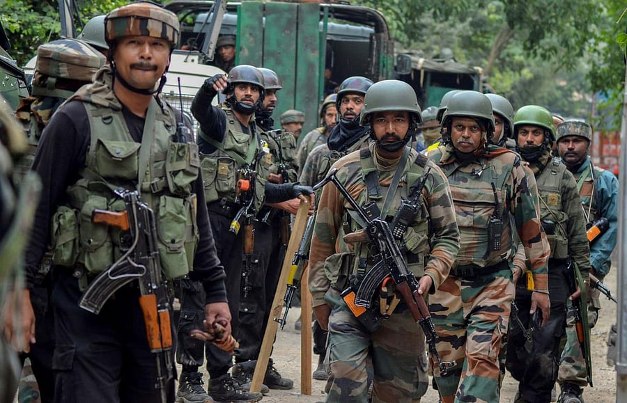The army claimed that they opened fire after their patrol came under fire in the area.