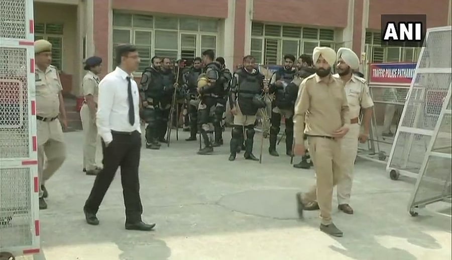 The Punjab authorities have made elaborate security arrangements to ensure smooth trial in the case. (ANI Photo)