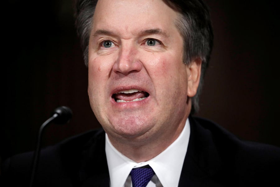 U.S. Supreme Court nominee Brett Kavanaugh testifies before a Senate Judiciary Committee confirmation hearing on Capitol Hill in Washington, U.S., September 27, 2018. (REUTERS/Jim Bourg)
