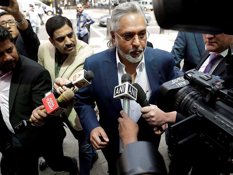 Vijay Mallya arrives in court. Credit: PTI file photo