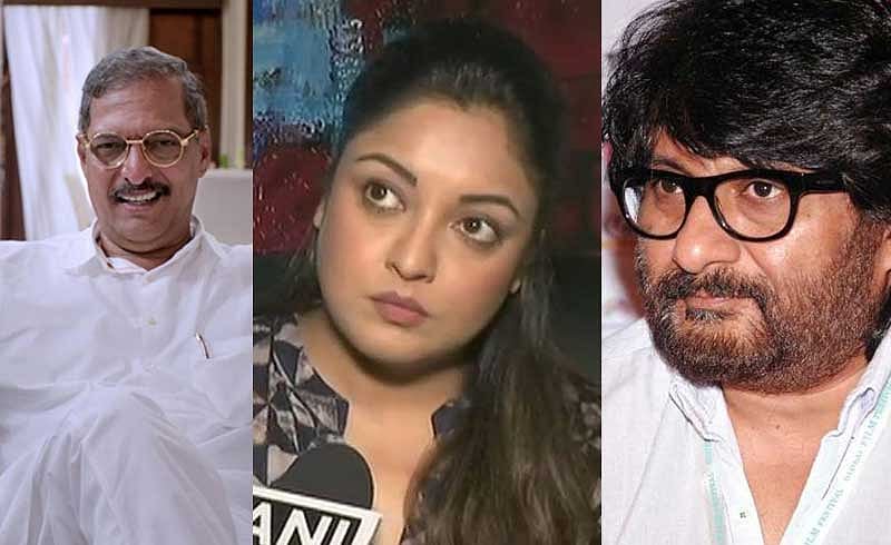 Actors Nana Patekar, Tanushree Dutta and director Vivek Agnihotri.