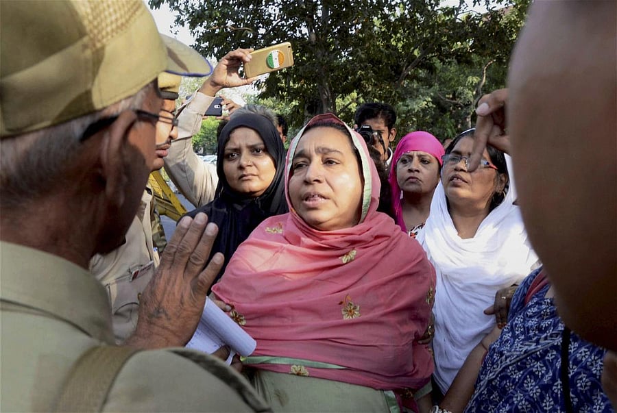 Missing JNU student Najeeb's mother. (PTI File Photo)