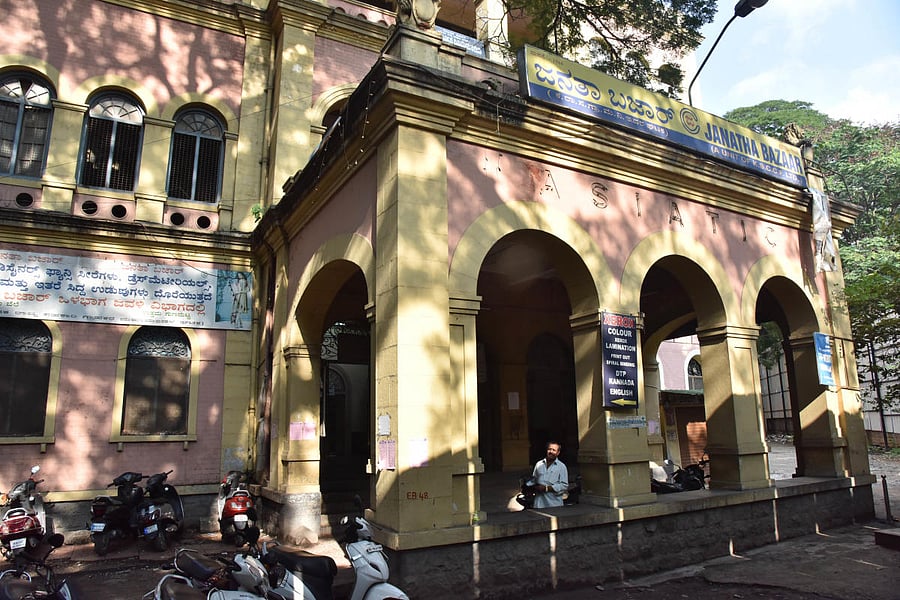 Alyia Phelps-Gardiner-Krumbiegel, great-granddaughter of Gustav Hermann Krumbiegel, is on a mission to save Janatha Bazaar building, located on K G Road in Bengaluru.