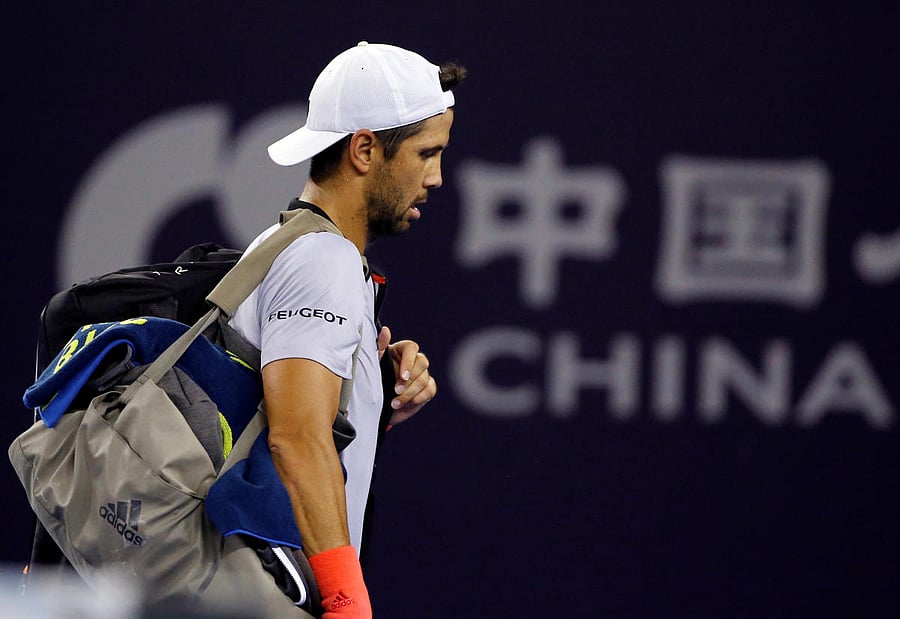 Fernando Verdasco of Spain after his defeat to Nikoloz Basilashvili of Georgia. (REUTERS File Photo)