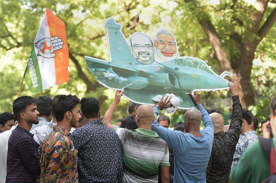 Claiming that the Rafale deal was the biggest scam in the history of the country, Sharma reiterated his party's demand for setting up a Joint Parliamentary Committee to look into it. (PTI File Photo)
