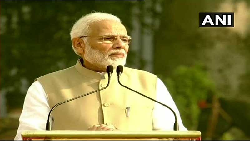 Prime Minister Narendra Modi on Sunday inaugurated and dedicated to the nation a refurbished national police memorial and a newly-built museum for the khaki-donning forces. (Image: ANI/Twitter)