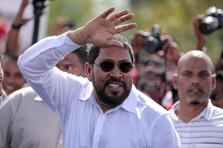 Jumhooree Party's founder Qasim Ibrahim. AFP File