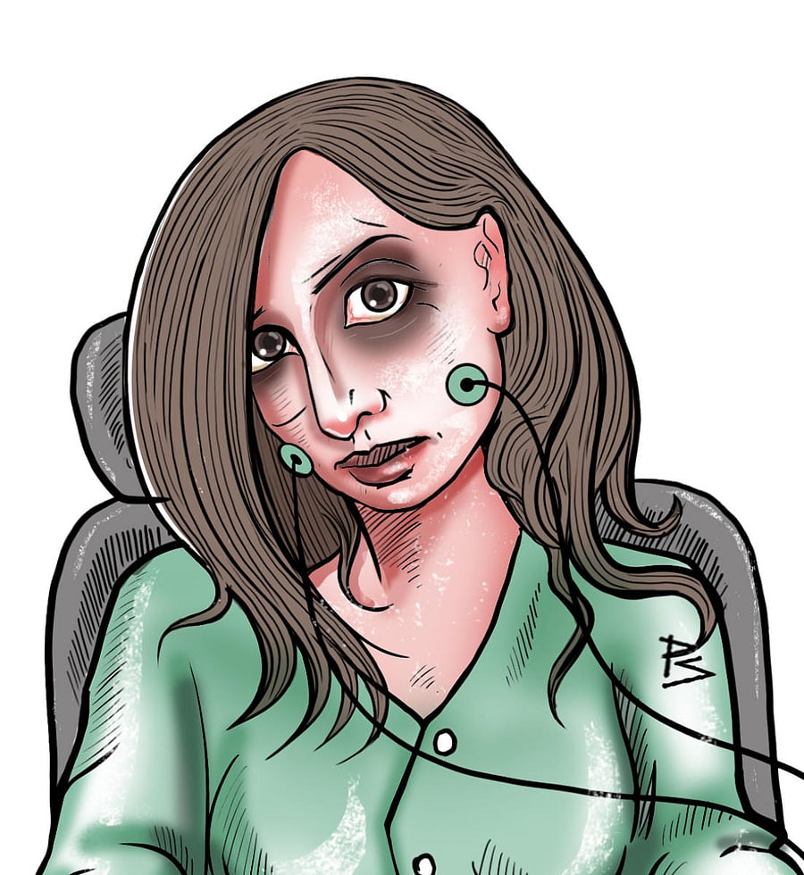 Deeptii Mohan; a depiction of the Locked-in Syndrome. (DH graphics)