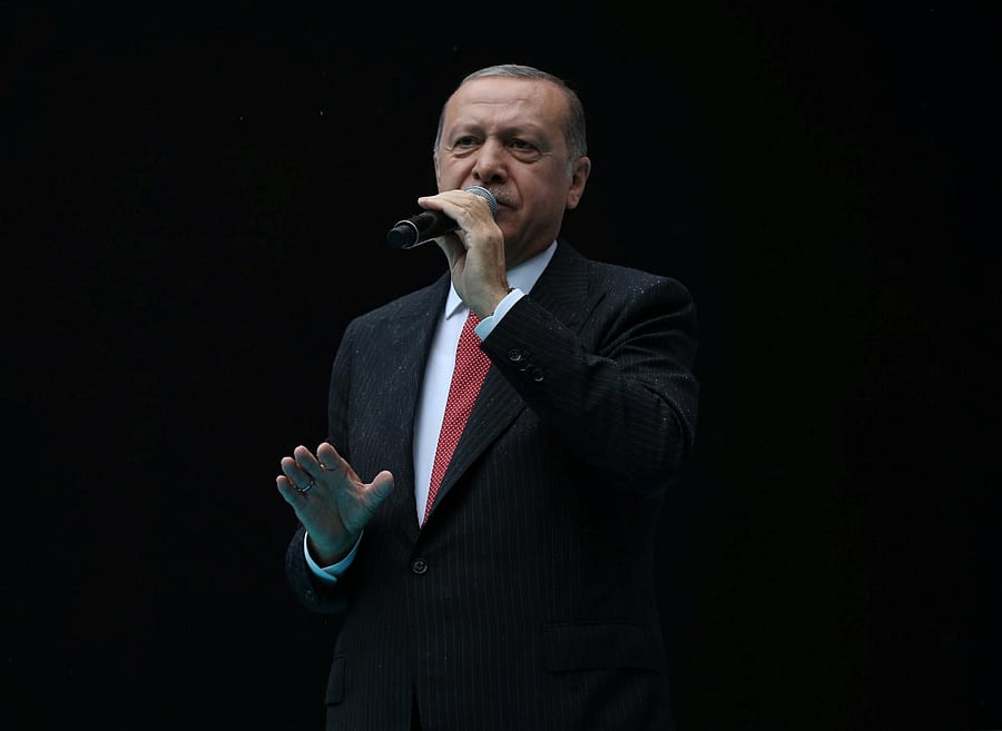 Erdogan said the whereabouts of Khashoggi's body was still unknown and he demanded Saudi Arabia reveal the identity of a "local cooperator" who purportedly took the body. Reuters file photo
