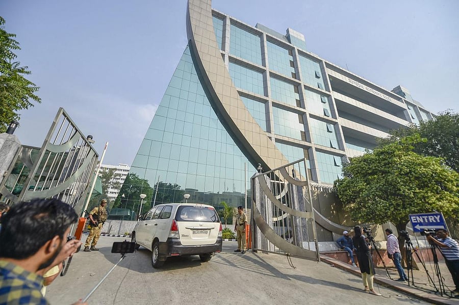 An outside view of CBI headquarters, in New Delhi. (PTI Photo)