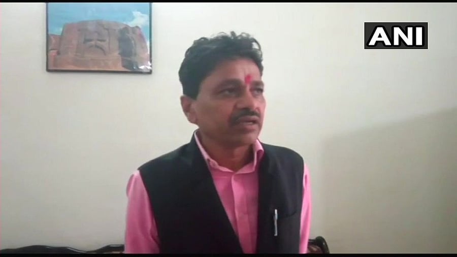 Rajasthan minister of state for Panchayati Raj and Rural Development Dhan Singh Rawat. (Image courtesy ANI/Twitter)