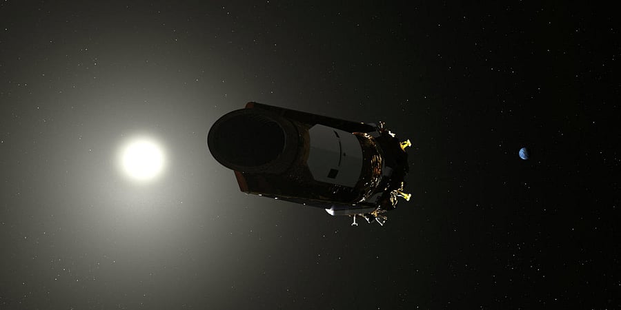 An artist's conception of the Kepler Space telescope is shown in this illustration provided October 30, 2018. (NASA/Handout via REUTERS)