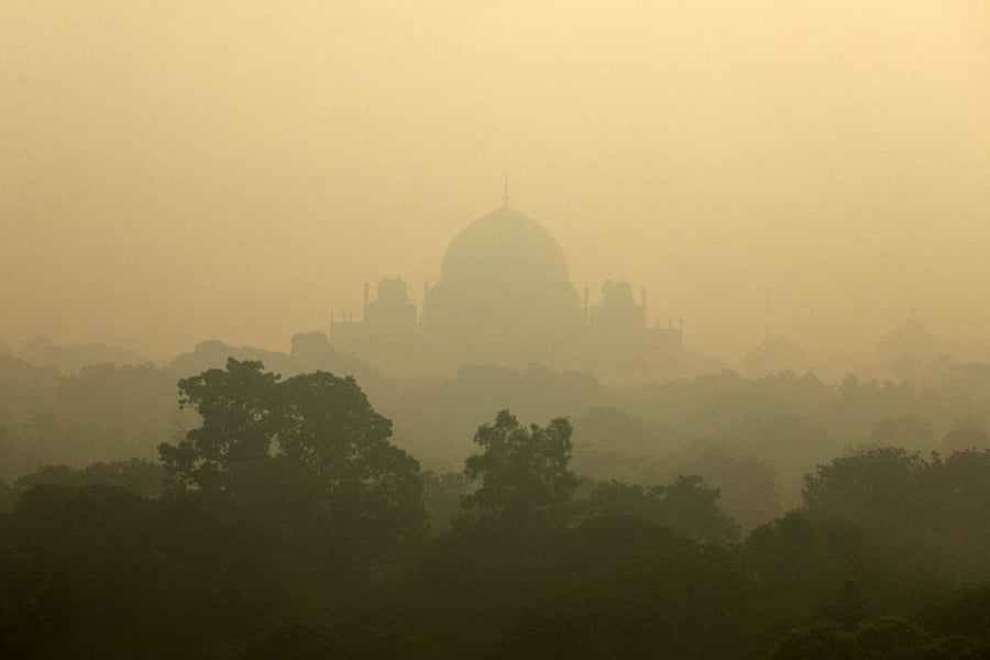 Humayun's Tomb is seen shrouded in smog in New Delhi. (Reuters File Photo)