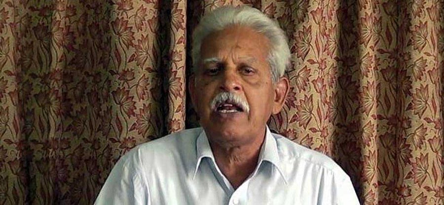 Revolutionary writer Varavara Rao file photo