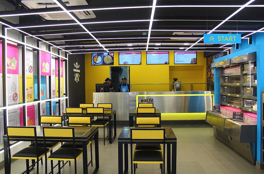 Eat.fit, on Church Street, offers ‘superfood’ vegetarian and non-vegetarian dishes.