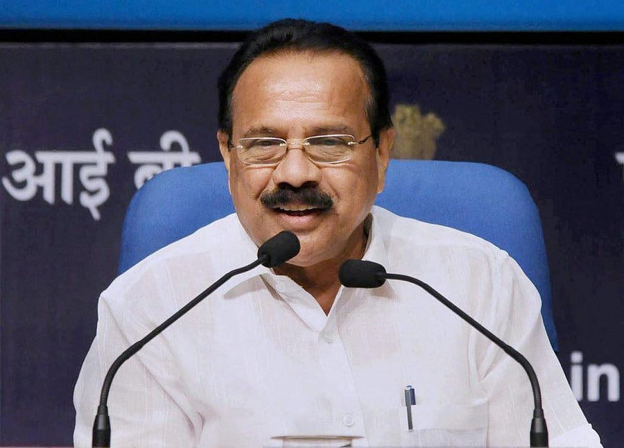Union Minister of Statistics &amp; Programme Implementation D. V. Sadananda Gowda. DH file photo