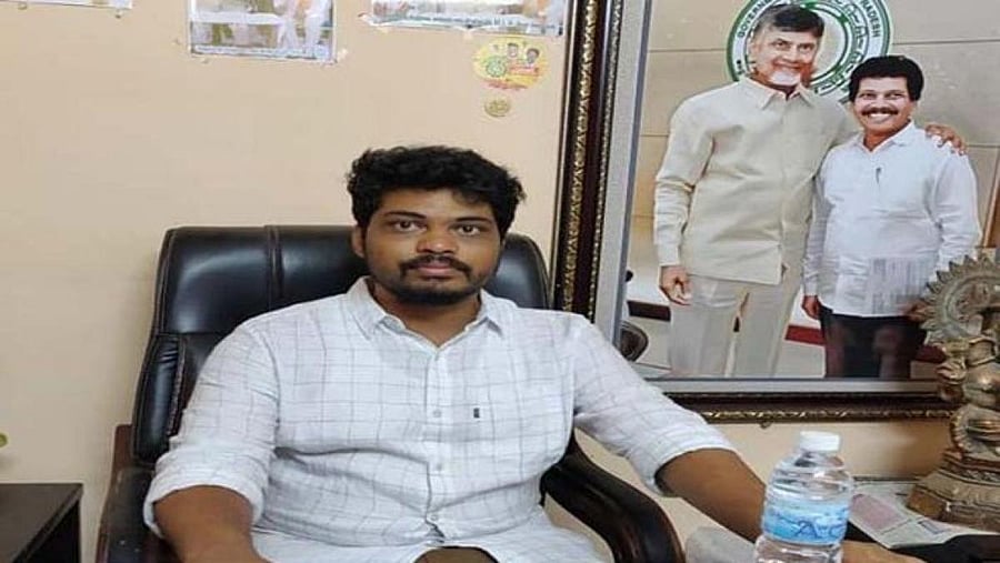 Kidari Sravan, son of Araku MLA Kidari Sarveswara Rao. DH photo