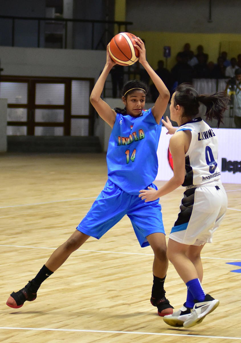 India’s Sanjana Ramesh has received a National Collegiate Athletic Association (NCAA) Division I Women’s college basketball scholarship in the United States. DH File Photo