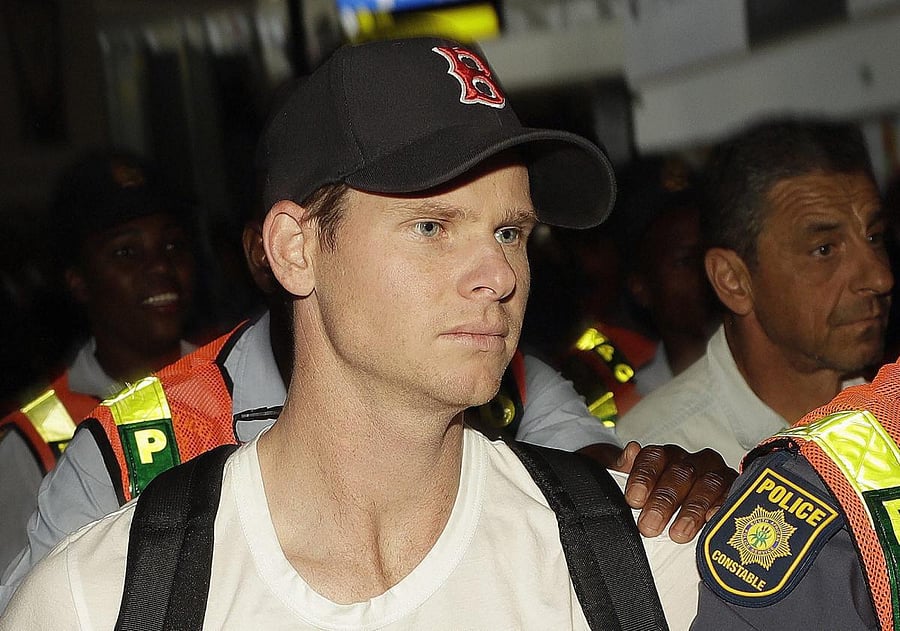 Suspended Australian batsman Steve Smithis back in Australia after spending time in New York. AP-PTI