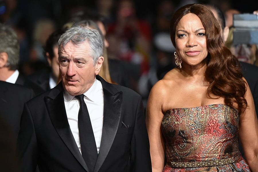Robert de Niro and his wife Grace Hightower. AFP File Photo