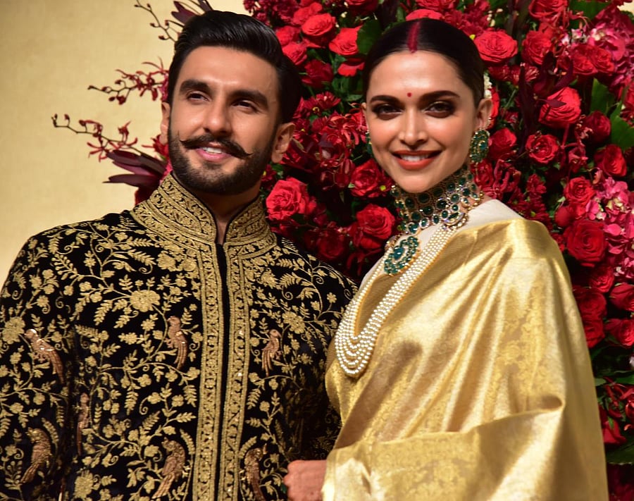 Deepeka Padukone and Ranveer singh Wedding Reception at Leelapalace in Bengaluru on Wednesday. DH photo