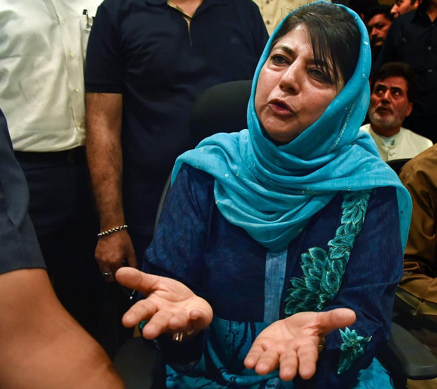 Mehbooba Mufti. PTI file Photo