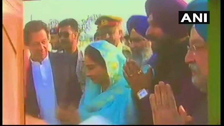 The Kartarpur Corridor, which will facilitate the visa-free travel of Indian Sikh pilgrims to Gurdwara Darbar Sahib in Kartarpur, is expected to be completed within six months. (Image courtesy ANI/Twitter)