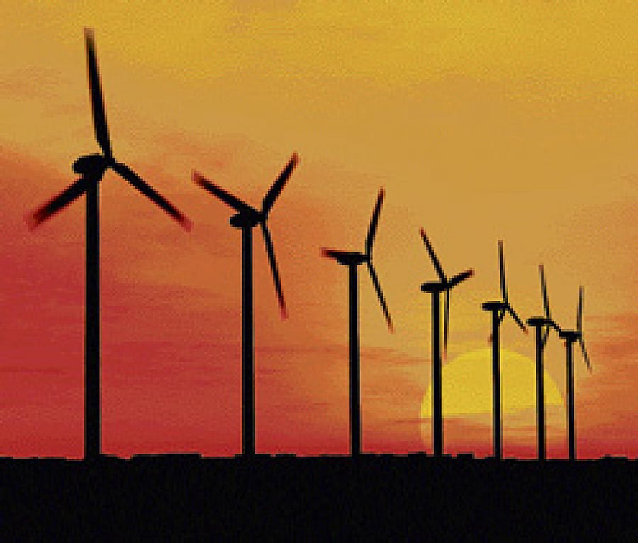The majority of wind turbines are being built in southern and western India to best capture the winds of the summer Indian monsoon, the seasonal weather pattern then brings heavy rains and winds to the subcontinent. File photo