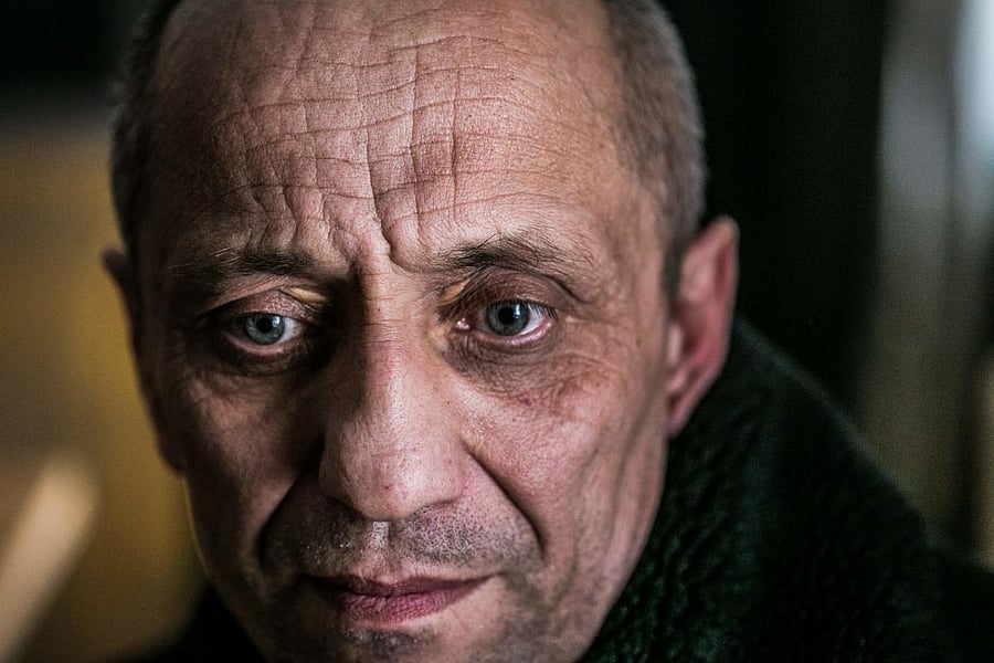 A picture taken on December 13, 2017 shows serial killer Mikhail Popkov in Irkutsk. - A Siberian policeman who raped and killed women after offering them late-night rides was found guilty of dozens more murders on December 10, 2018, making him Russia's mo