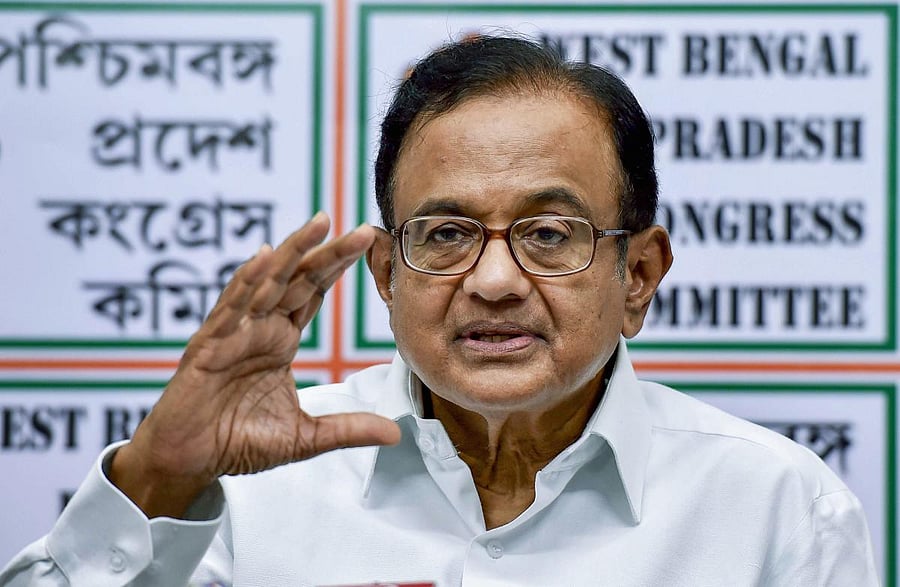 Senior Congress leader P Chidambaram. (PTI file photo)