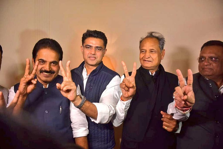 Congress president Rahul Gandhi will take the final call on Wednesday on who will be the chief minister in Rajasthan after taking into account the opinion of the newly elected MLAs, a senior party leader said. DH Photo