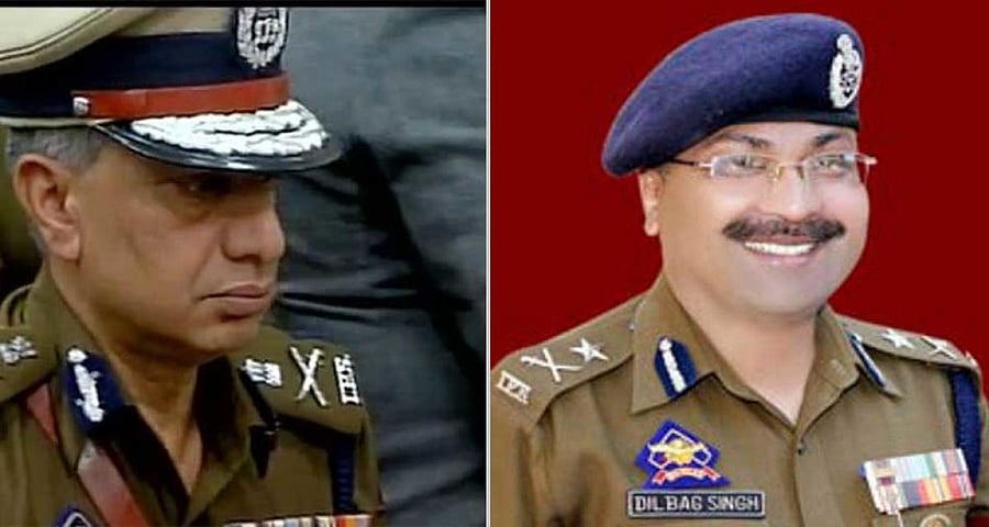 Shesh Pal Vaid and Dilbag Singh(R). Image courtesy Twitter