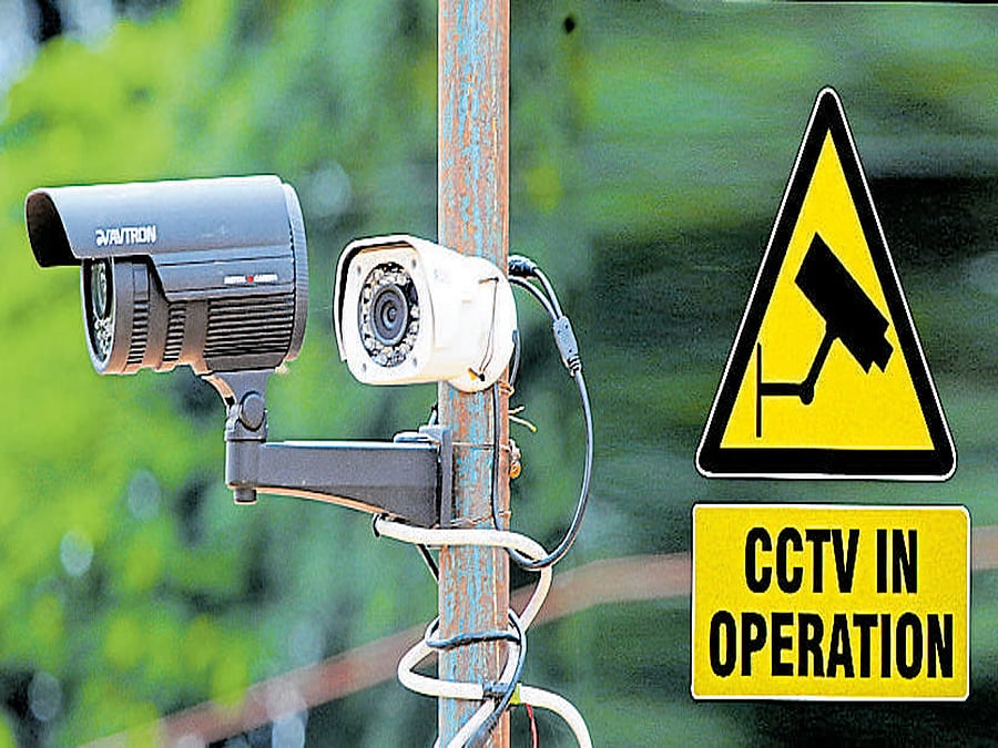 CCTV cameras in the city.