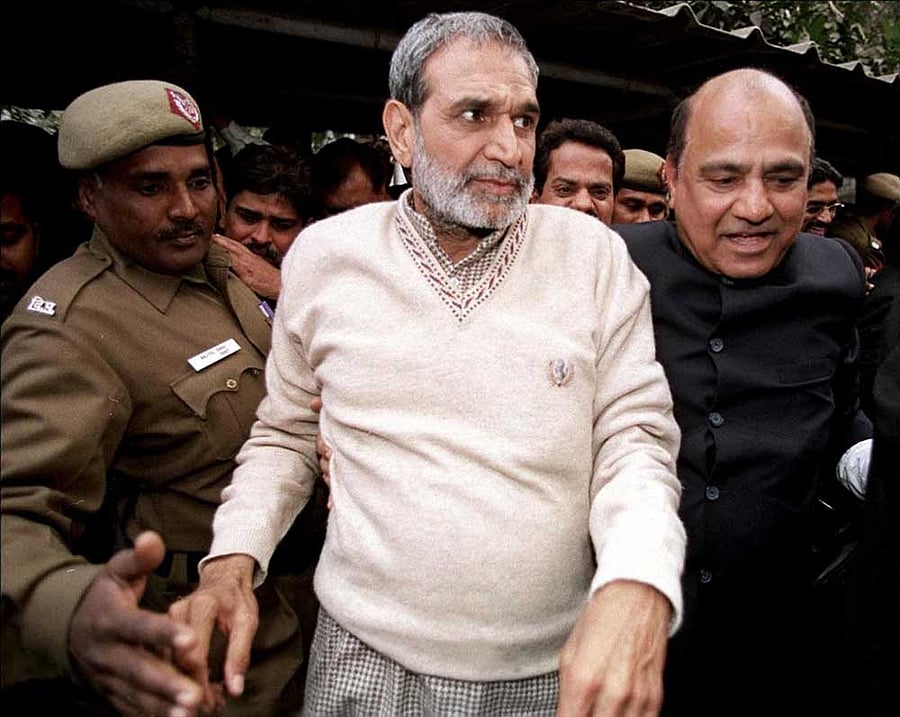 Former Congress MP Sajjan Kumar. (PTI File Photo) 