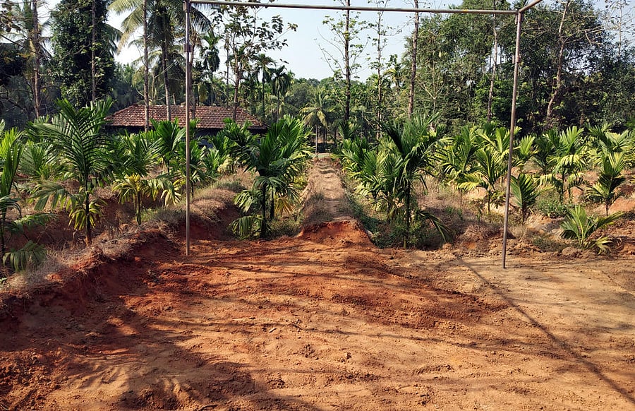 The Rai farm house at Yadadi-Matyadi village in Kundapura taluk, where IPS officer Madhukar Shetty will be cremated.