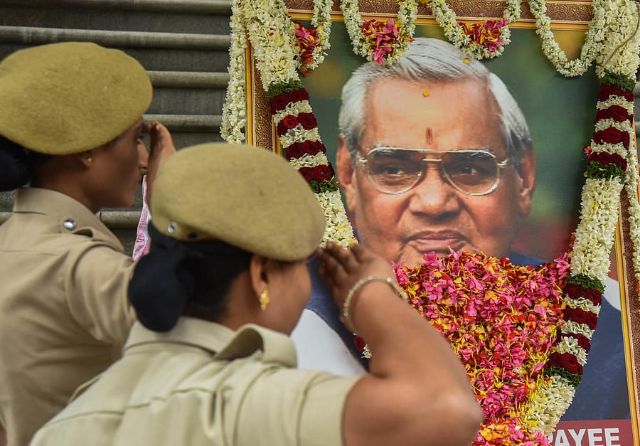BJP is all set to undertake 'asthi kalash yatras' (carrying Vajpayee's ash) across the state