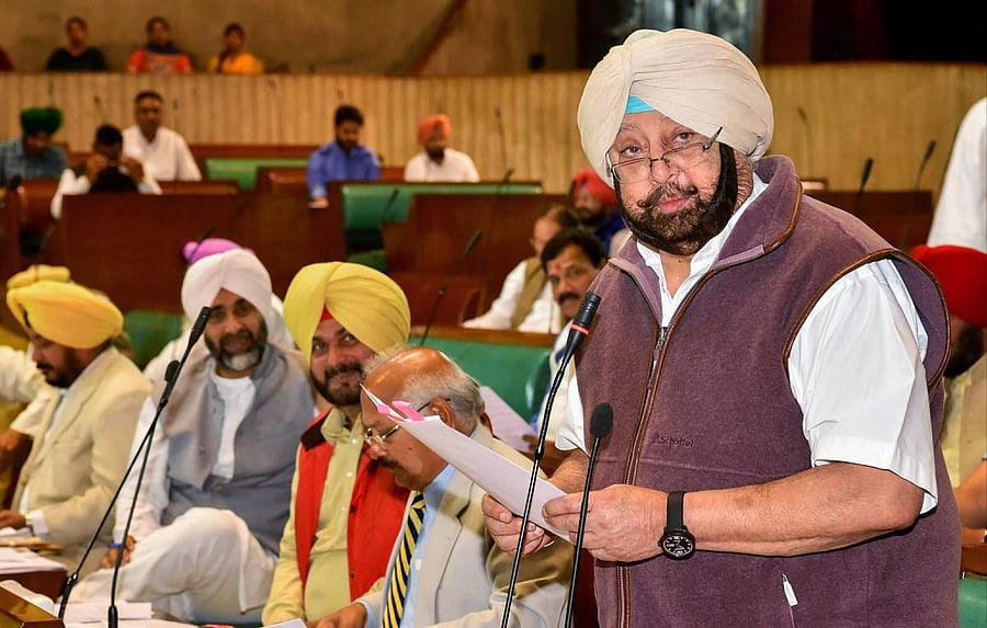 Punjab Chief Minister Captain Amarinder Singh. PTI File Photo