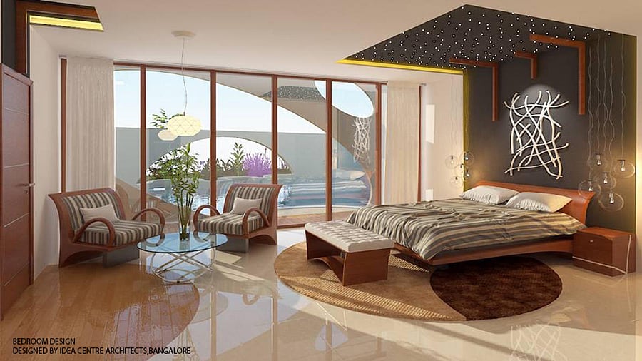Wooden, glass and stainless steel are popular choices for furniture.