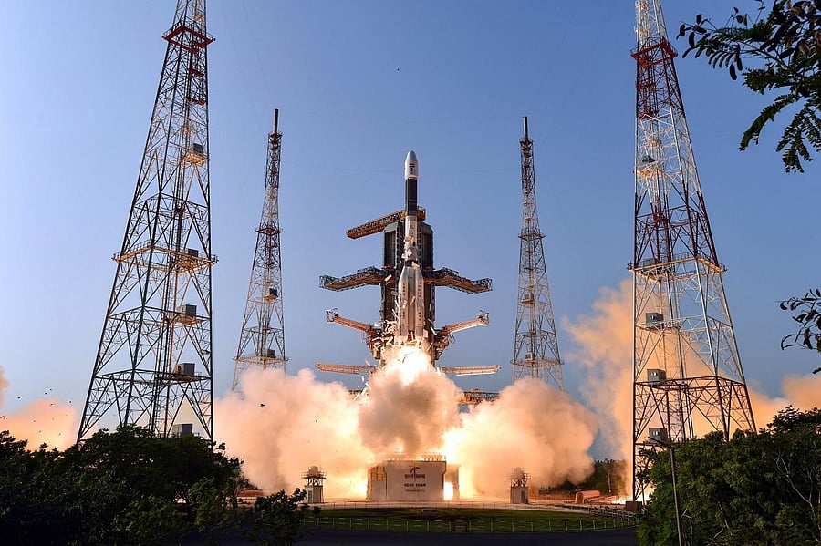 Indian Space Research Organisation's (ISRO) communication Satellite GSAT-7A, on board the GSLV-F11, takes off during its launch in Sriharikota, Wednesday, Dec. 19, 2018. PTI file photo