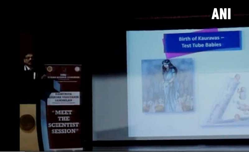 G Nageswara Rao, Vice-Chancellor of Andhra University. Screengrab.