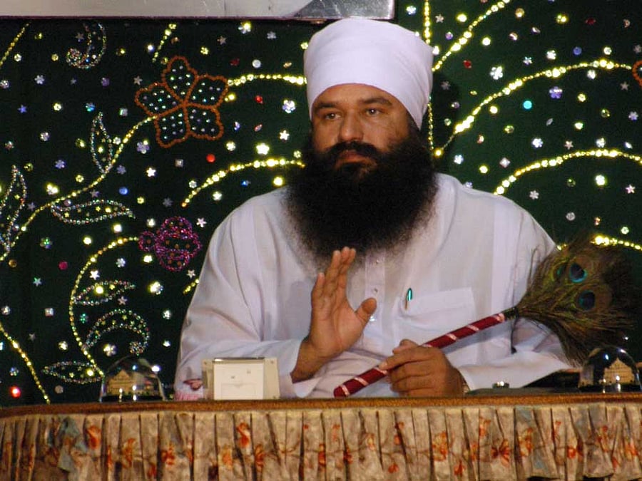 Dera Sacha Sauda chief Gurmeet Ram Rahim. File photo