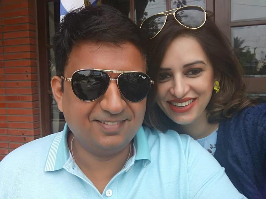 Saurabh Sharma and his wife Anura Sharma. (FACEBOOK)