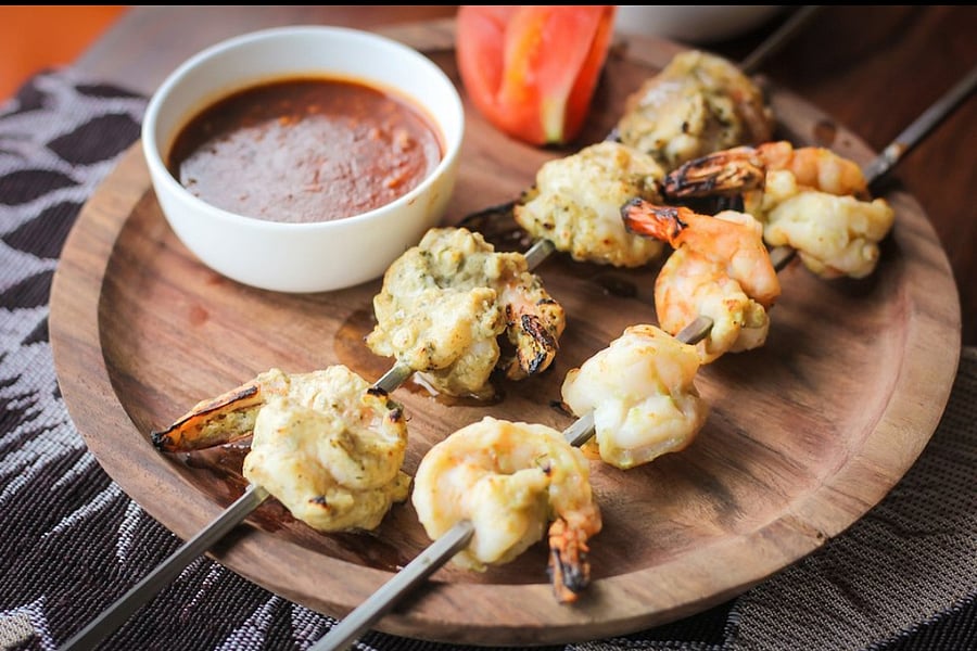 Honey with Spicy Prawns