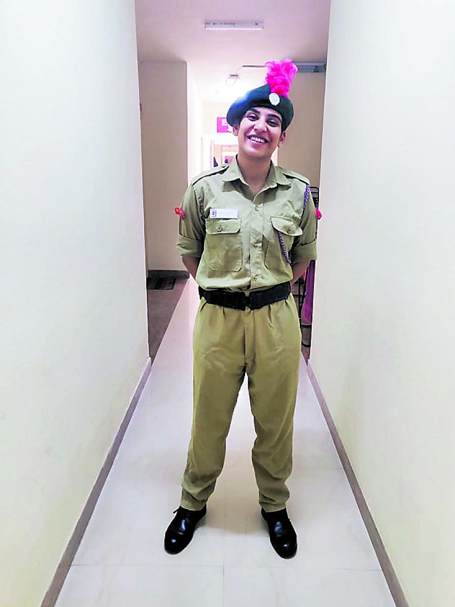 NCC cadet Sehr Bansal.