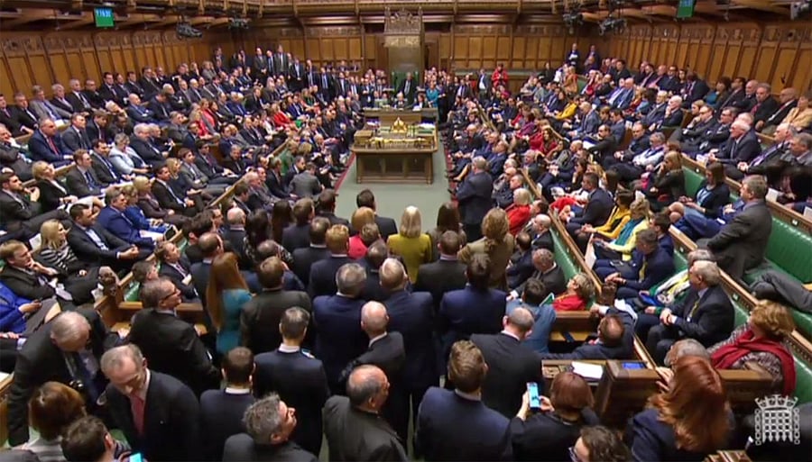 After British MPs rejected Prime Minister Theresa May's Brexit deal, they will on Tuesday vote on what they want her to do next. Unless it seeks a delay, Britain is scheduled to leave the European Union on March 29, deal or no deal. AFP file photo.