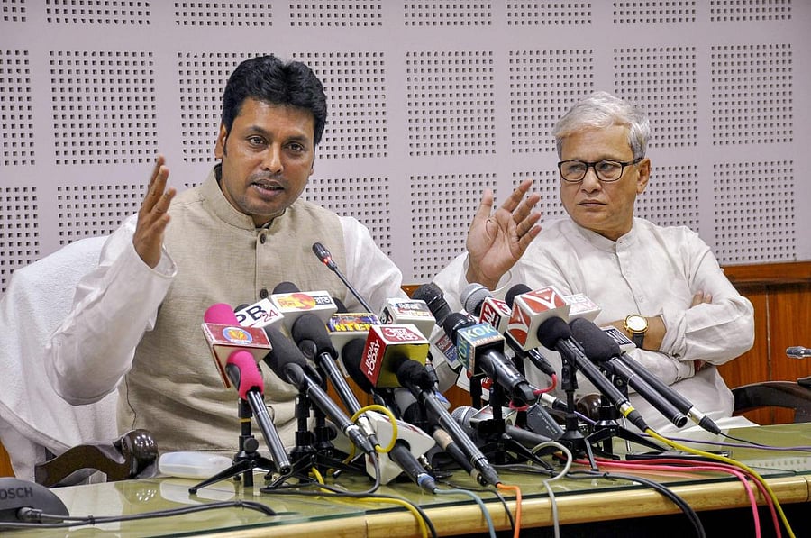 Tripura Chief Minister Biplab Kumar Deb