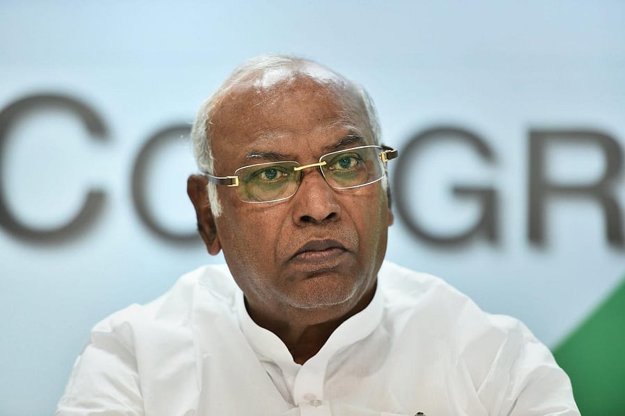 Leader of Congress in Lok Sabha Mallikarjun Kharge. PTI file photo